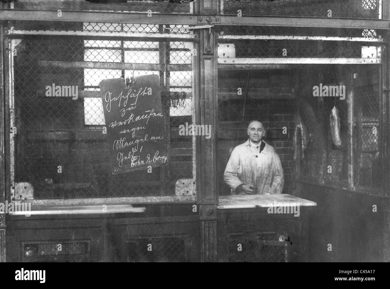 Business per vendita durante la grande depressione, 1932 Foto Stock