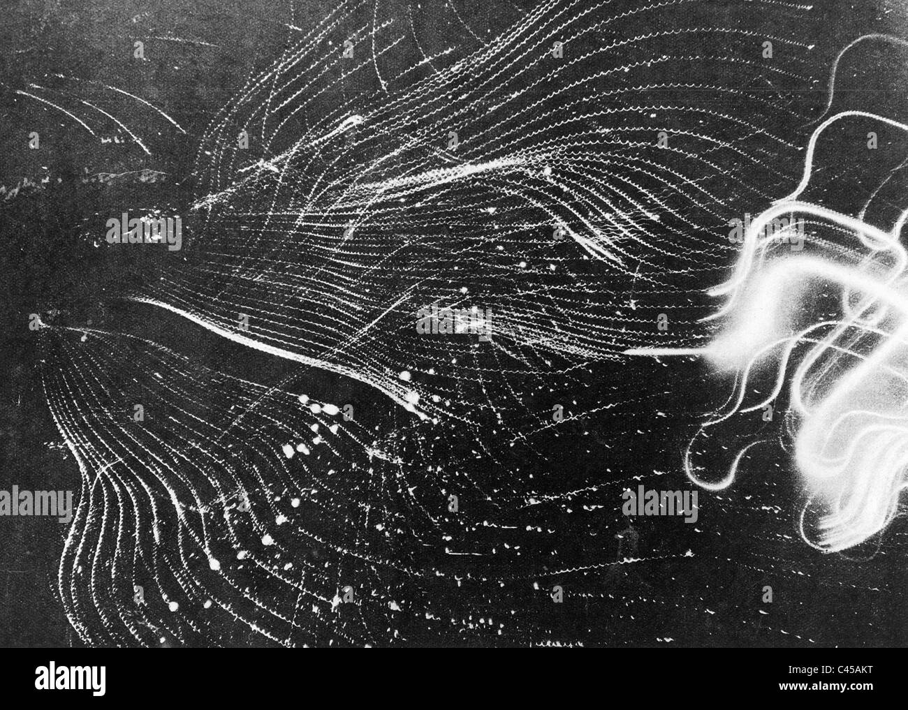 Allied attacco aereo su Amburgo, 1943 Foto Stock
