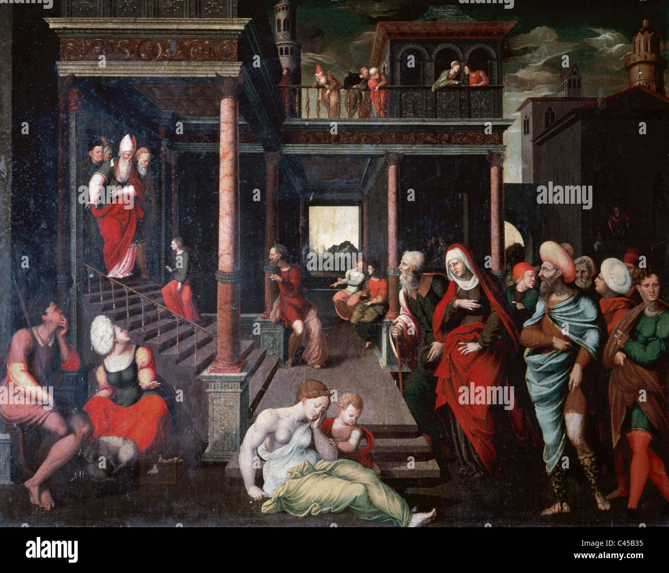 Renaissance. Spagna. Il XVI secolo. Girolamo Cosida (1510-1592?). Presentazione della Vergine al tempio. Tarazona. Aragona. Spagna. Foto Stock