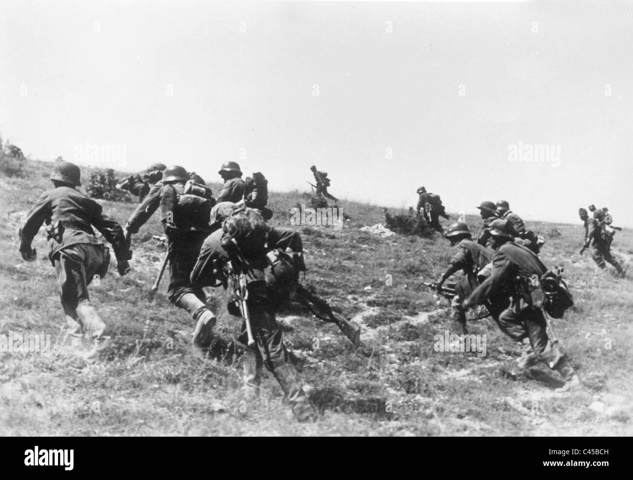 Nazi soldati tedeschi vicino a Sevastopol, 1942 Foto Stock