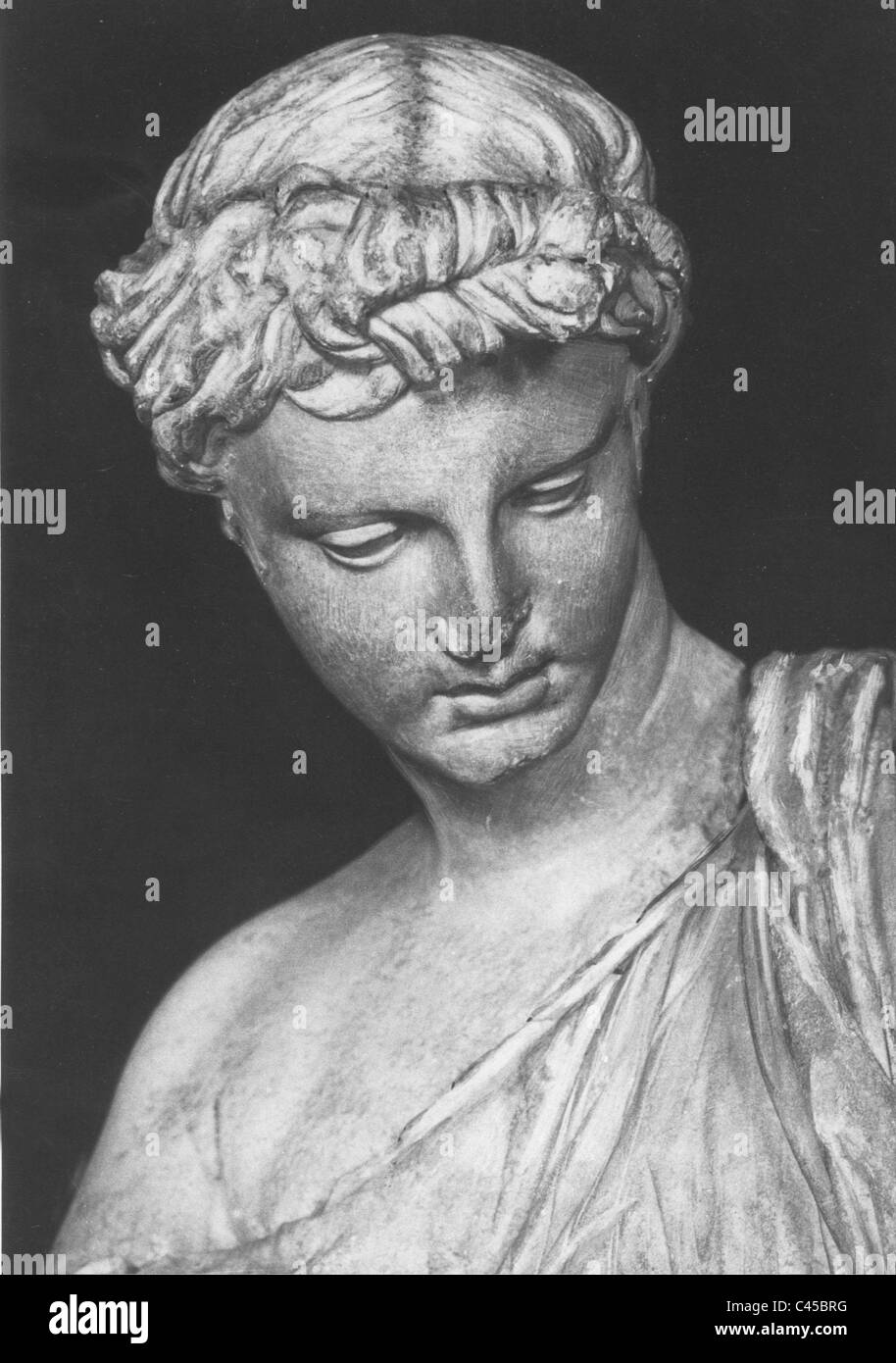 Statua greca "La ragazza di Anzio' Foto Stock