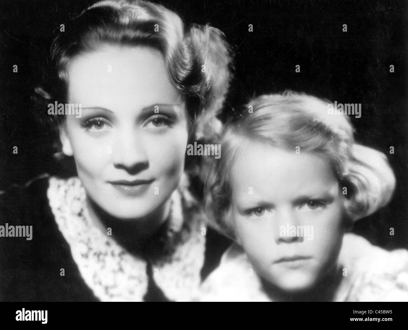 Marlene Dietrich con sua figlia Maria Foto Stock