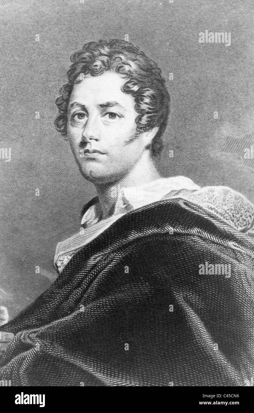 Lord George Byron Foto Stock