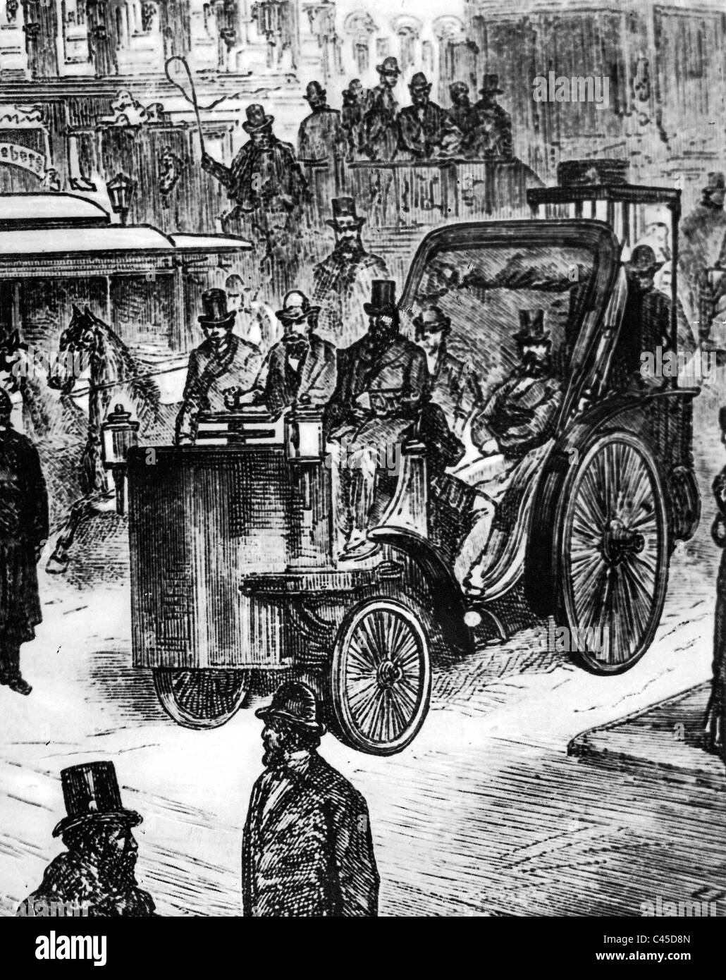 Il vapore Bolee auto, 1880 Foto Stock