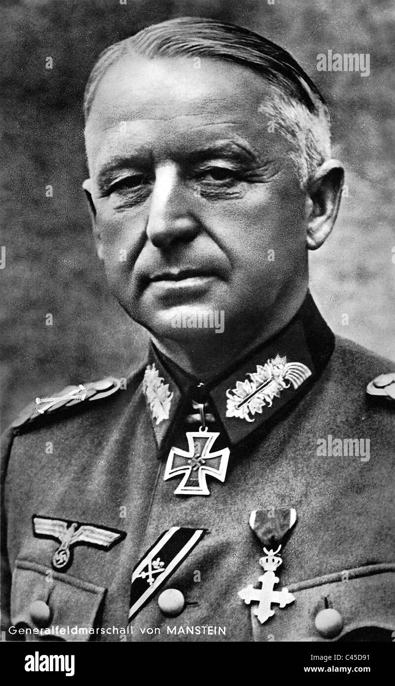 Erich von Manstein Foto Stock