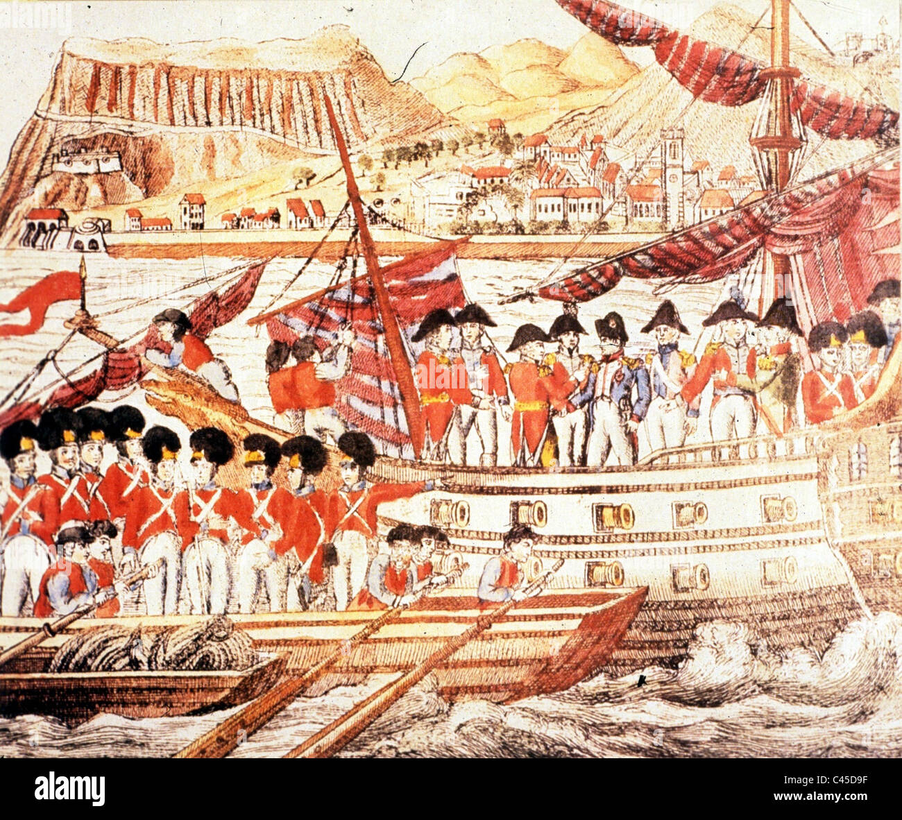 Napoleone a Sant'Elena Foto Stock