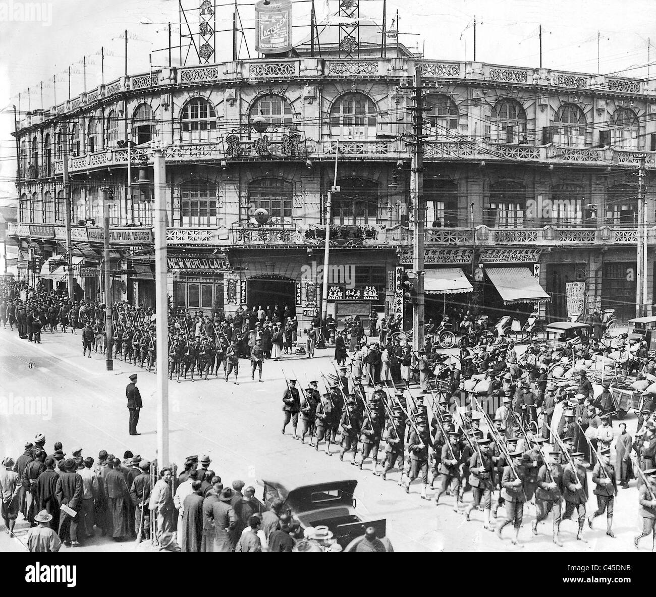 Marines statunitensi in Shanghai Foto Stock