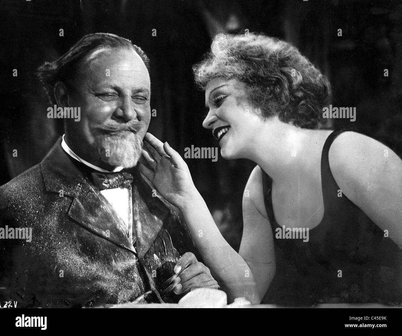 Emil Jannings e Marlene Dietrich in Blue Angel, 1930 Foto Stock
