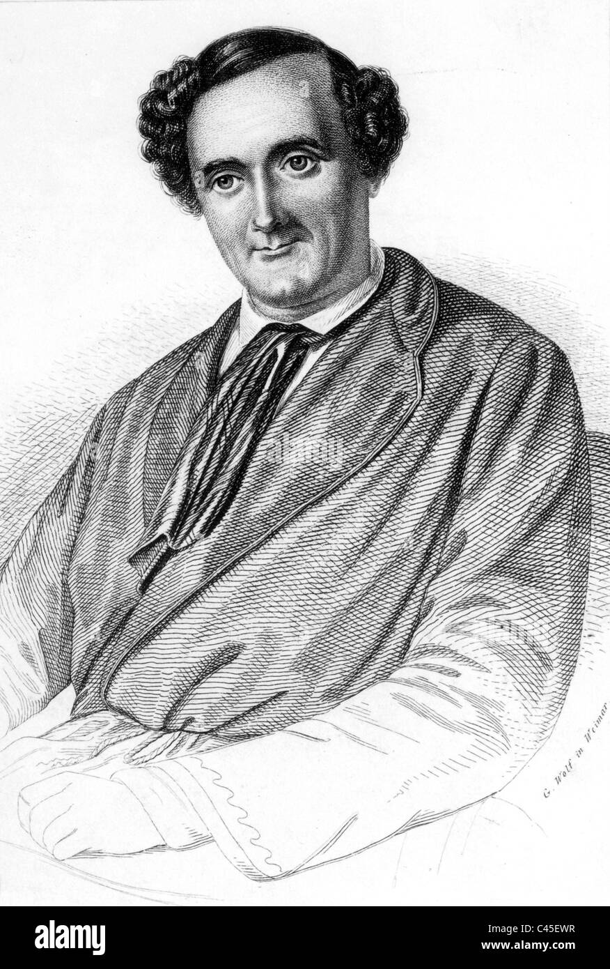 Johann Nepomuk Nestroy Foto Stock