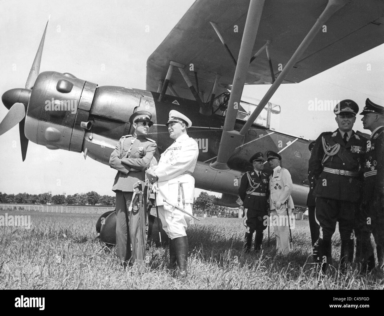 Hermann Goering con il Principe Paolo di Iugoslavia Foto Stock