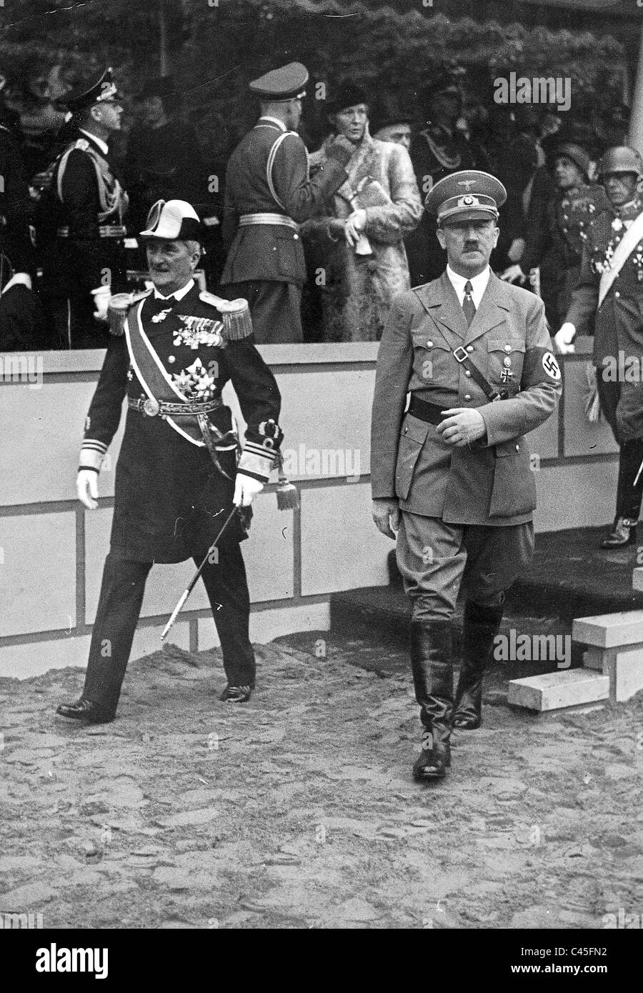 Nicholas von Horthy e Adolf Hitler Foto Stock