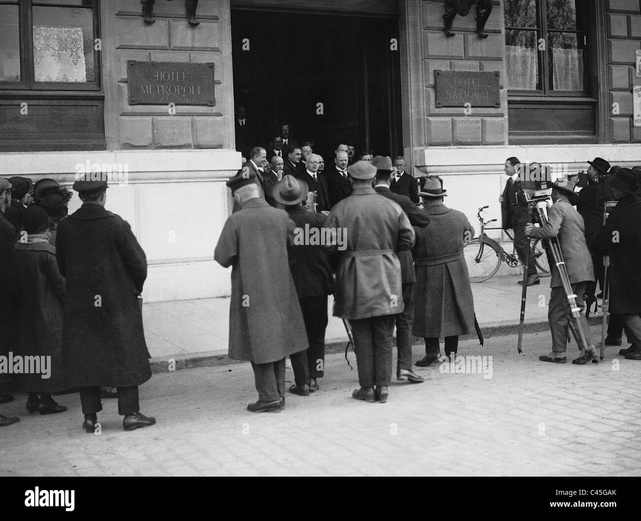 Hans Luther e Gustav Stresemann a Ginevra, 1926 Foto Stock