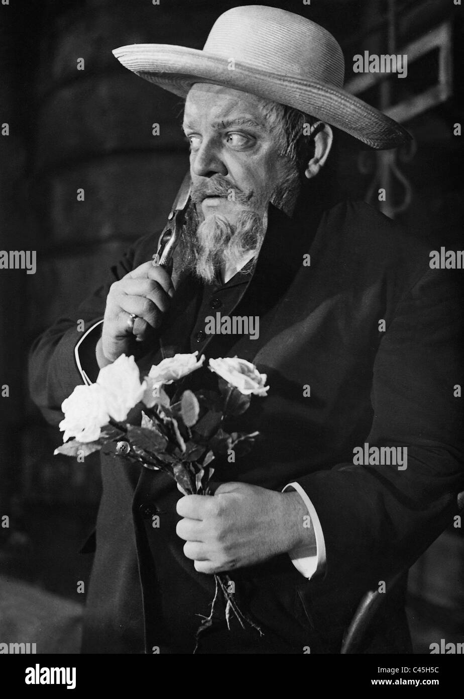 Heinrich George nella fase giocare "Re Cuckold', 1931 Foto Stock