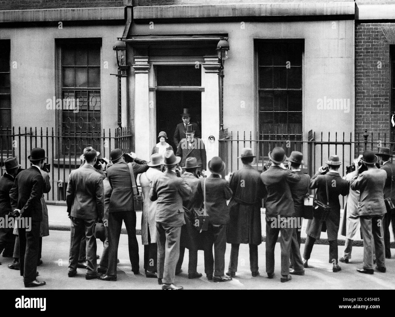 Winston Churchill con sua figlia, Diana, 1928 Foto Stock