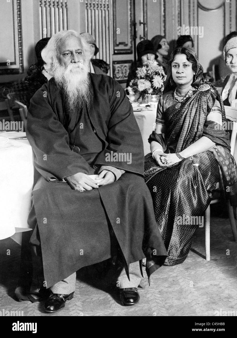 Rabindranath Tagore a Londra, 1931 Foto Stock