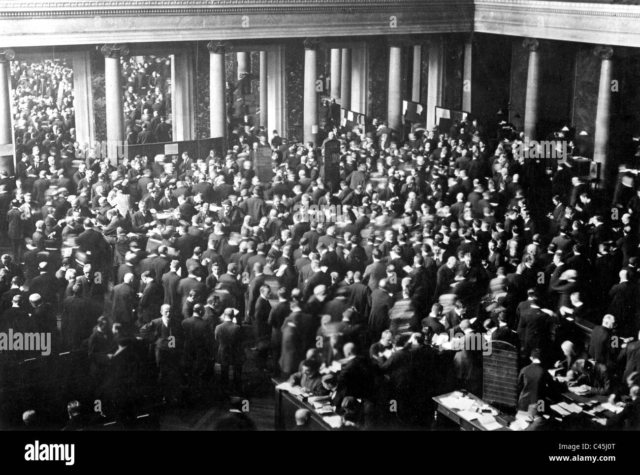 Berlino Borsa, 1914 Foto Stock