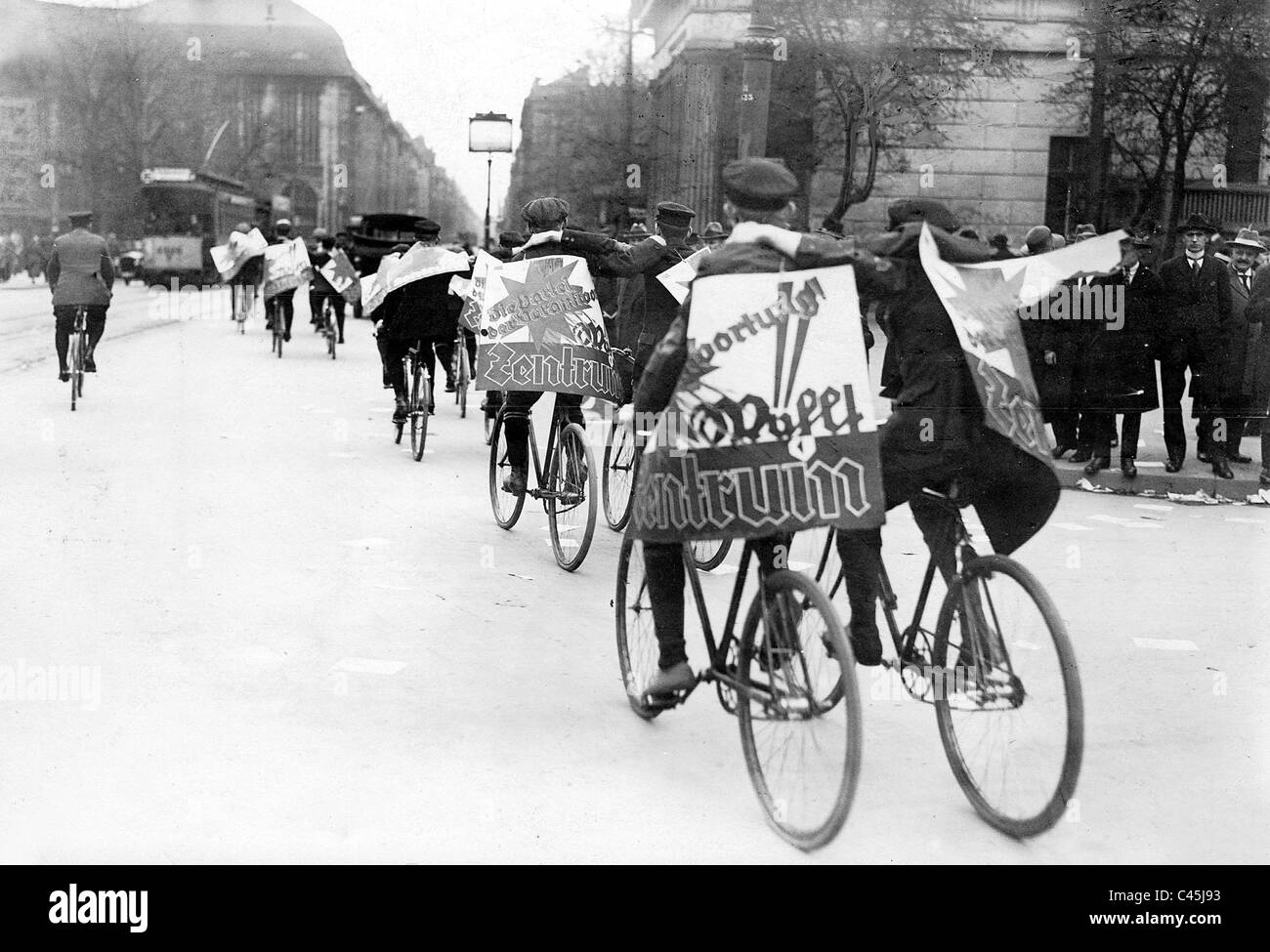 Campagna elettorale del Centro prima della elezioni del Reichstag su 4. Maggio 1924 Foto Stock