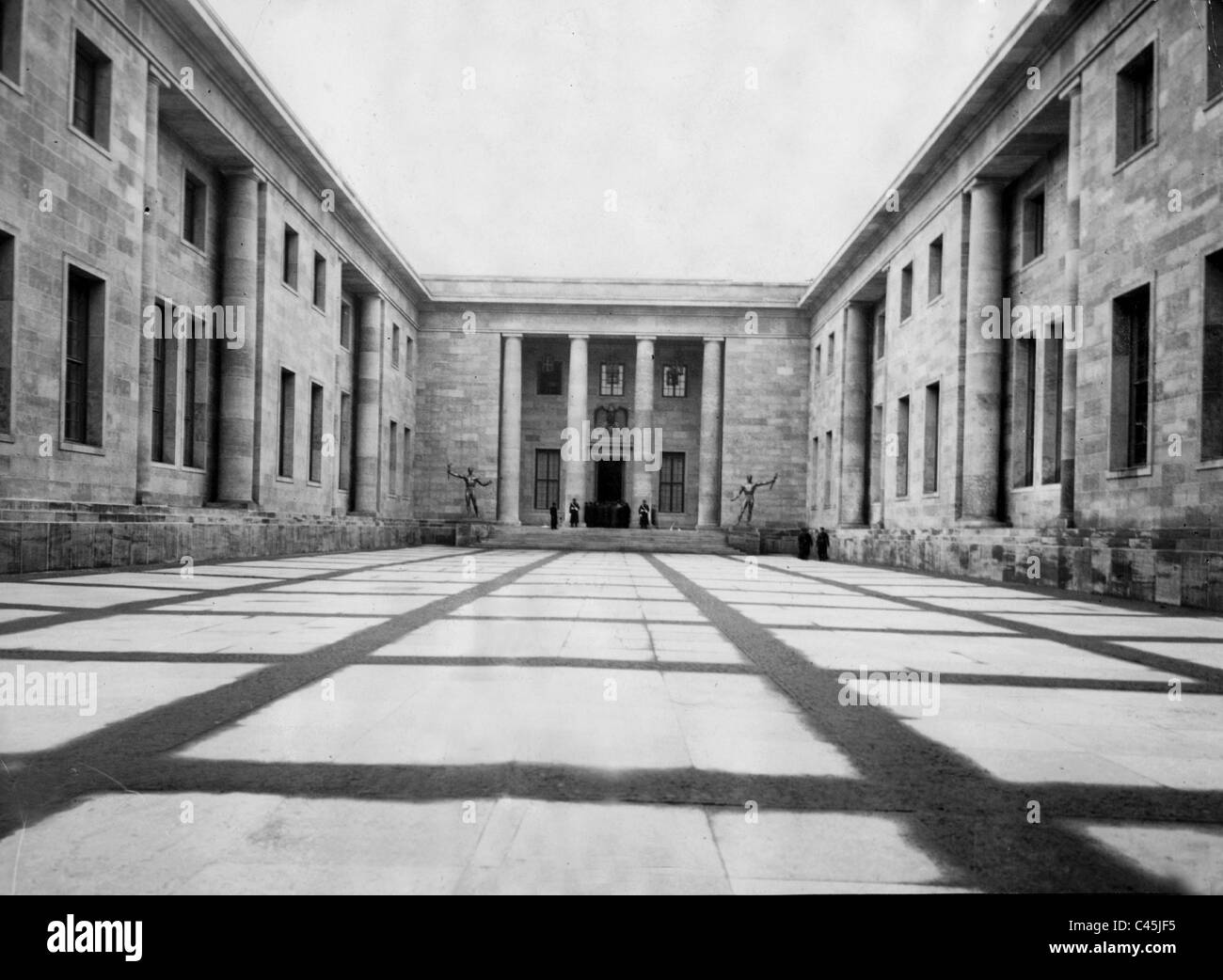 Cortile del nuovo edificio della Cancelleria del Reich, 1939 Foto Stock