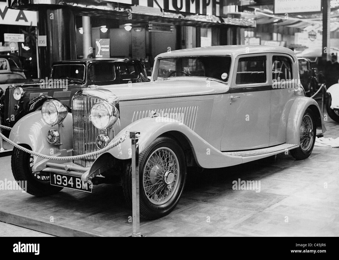 Bentley in corrispondenza di un motor show, 1933 Foto Stock
