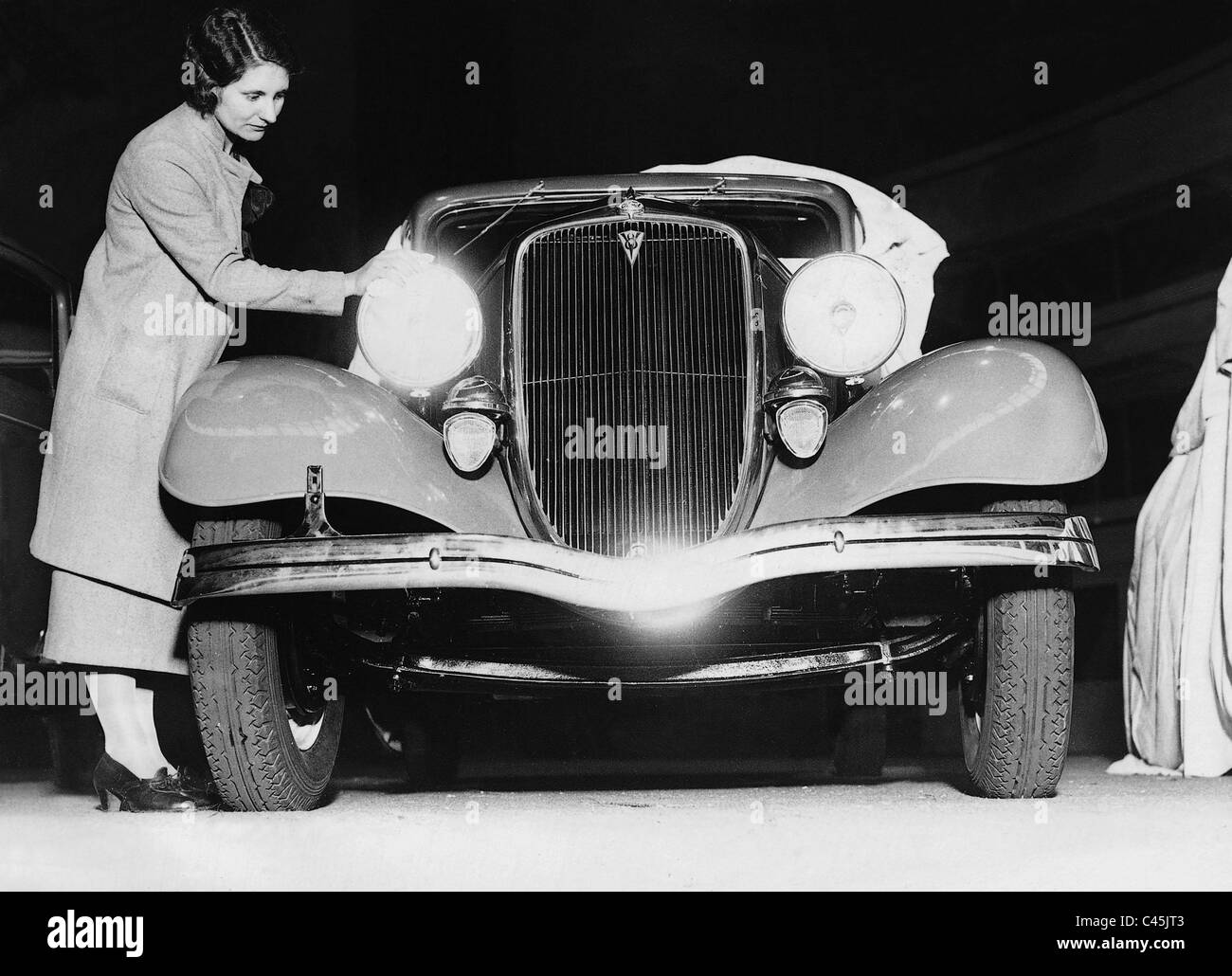 I preparativi per il Motor Show 1934 Foto Stock