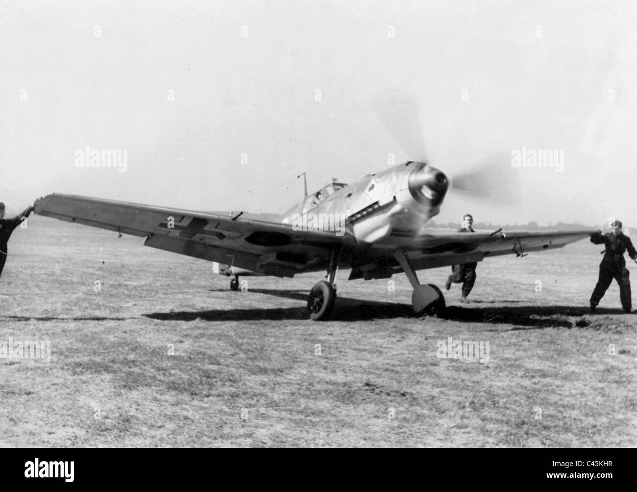 Il tedesco aereo da caccia Messerschmitt Me 109E, 1940 Foto Stock