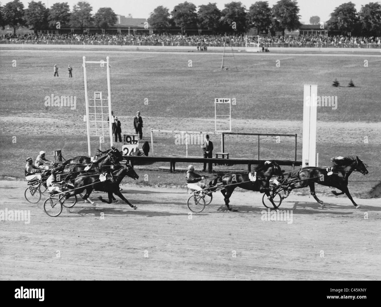 Cablaggio racing via in Ruhleben, 1932 Foto Stock