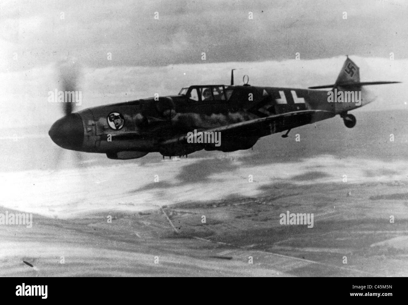 Aereo da caccia Messerschmitt Me-109G Foto Stock