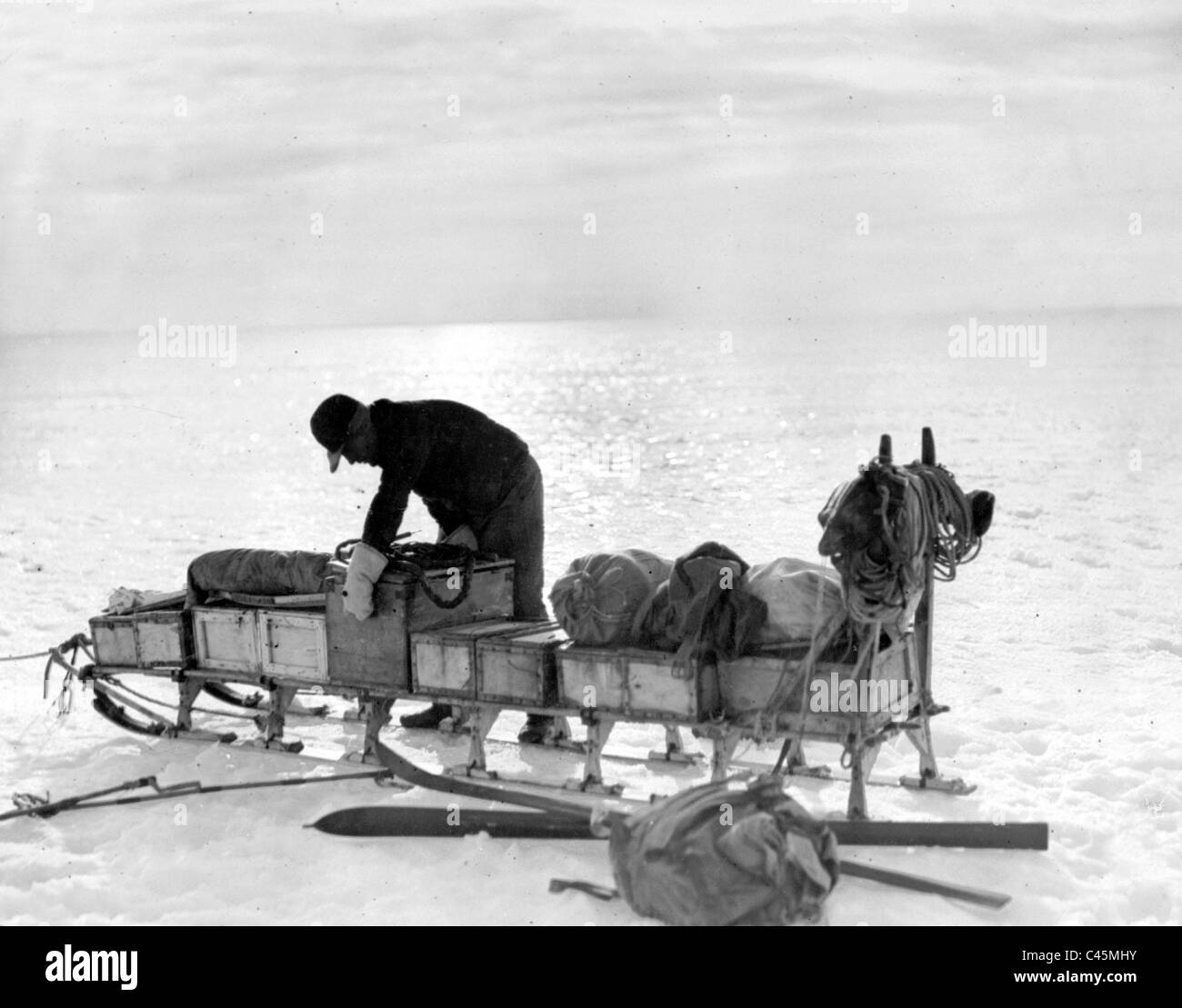 British spedizione al Polo Nord nel 1931 Foto Stock