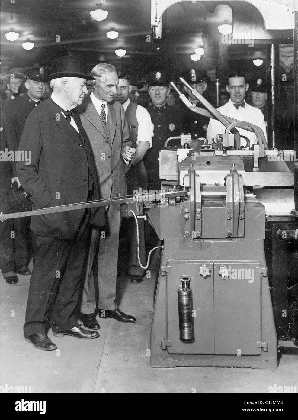 Thomas Edison e Henry Ford, 1928 Foto Stock