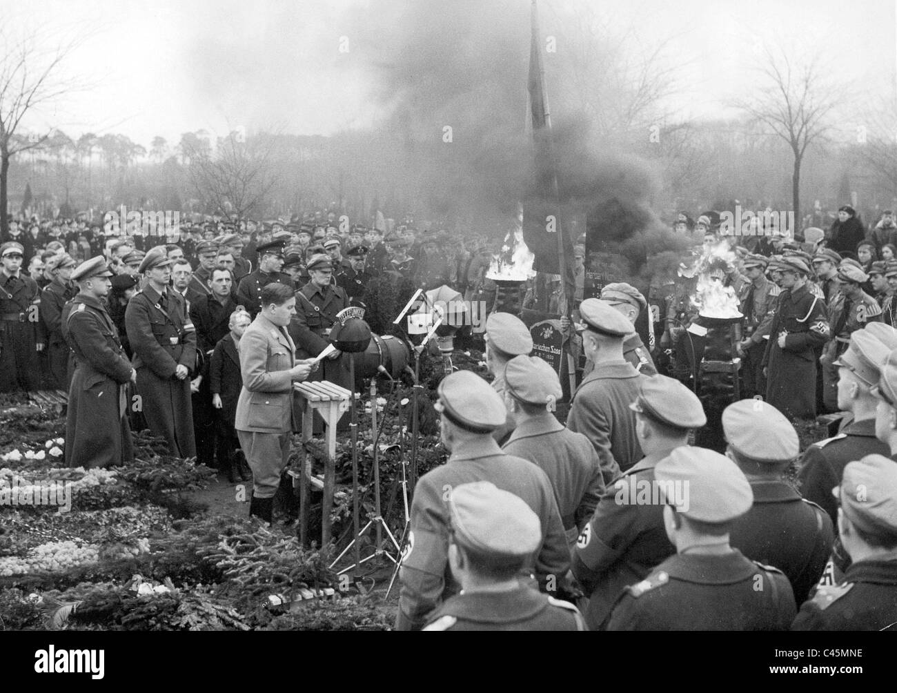 Baldur Von Schirach leggere un Anno Nuovo intervento Foto Stock
