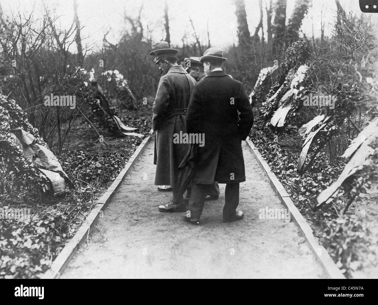 Cimitero di Berlino dopo la rivolta Spartacus, 1919 Foto Stock