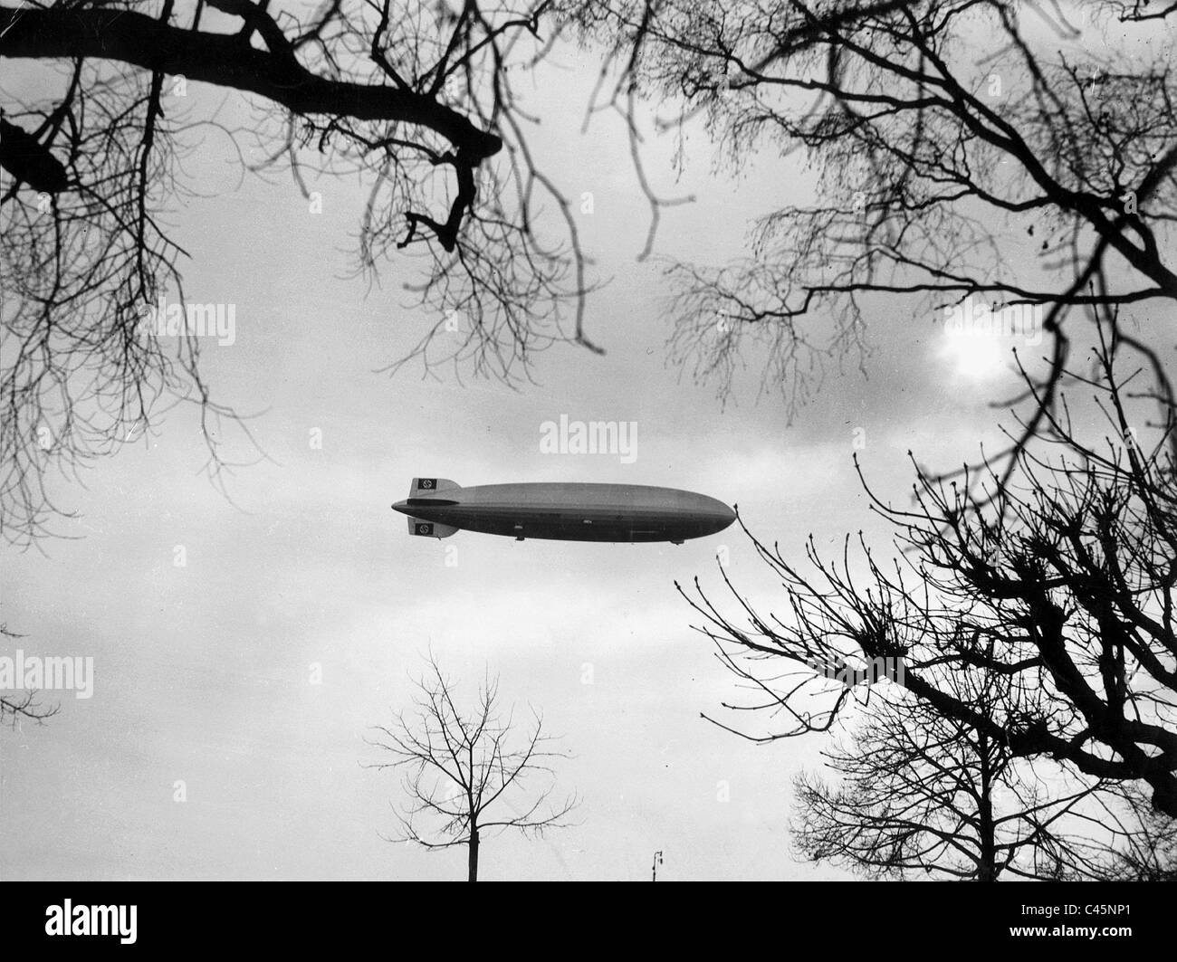 "Zeppelin Hindenburg' (LZ 129), 1936 Foto Stock