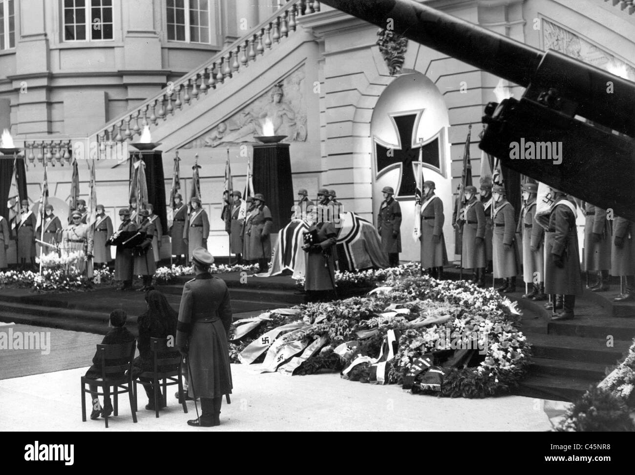 Hermann Goering durante i funerali di stato per Walter von Reichenau, 1942 Foto Stock