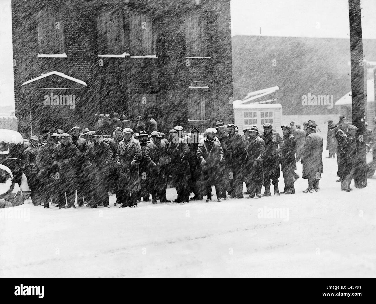 Disoccupati durante la Grande Depressione, 1935 Foto Stock