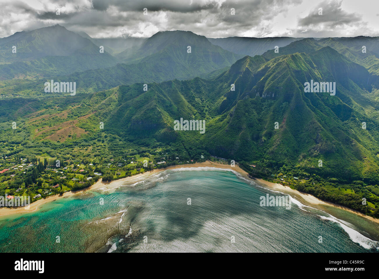 Hawaiian spiaggia Foto Stock