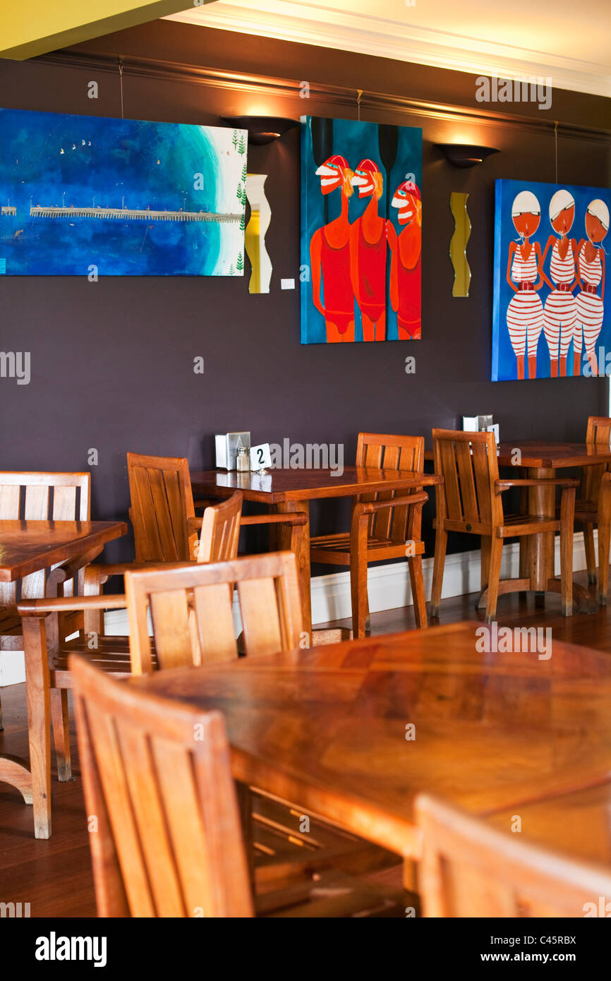 Interni colorati di Taylor Street Sale da tè. Esperance, Australia occidentale, Australia Foto Stock