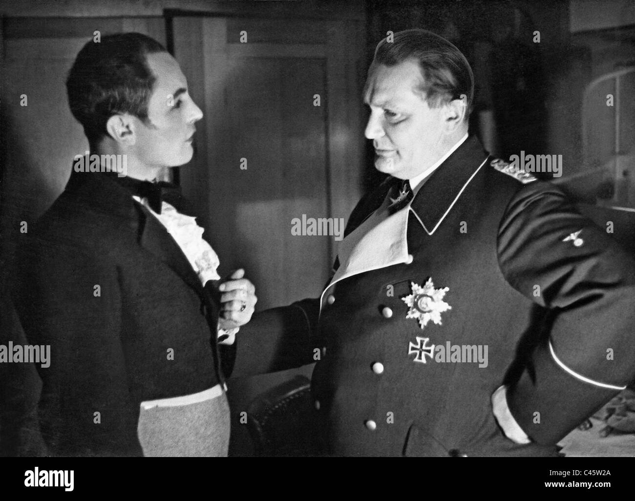Jan Kiepura e Hermann Goering, 1934 Foto Stock