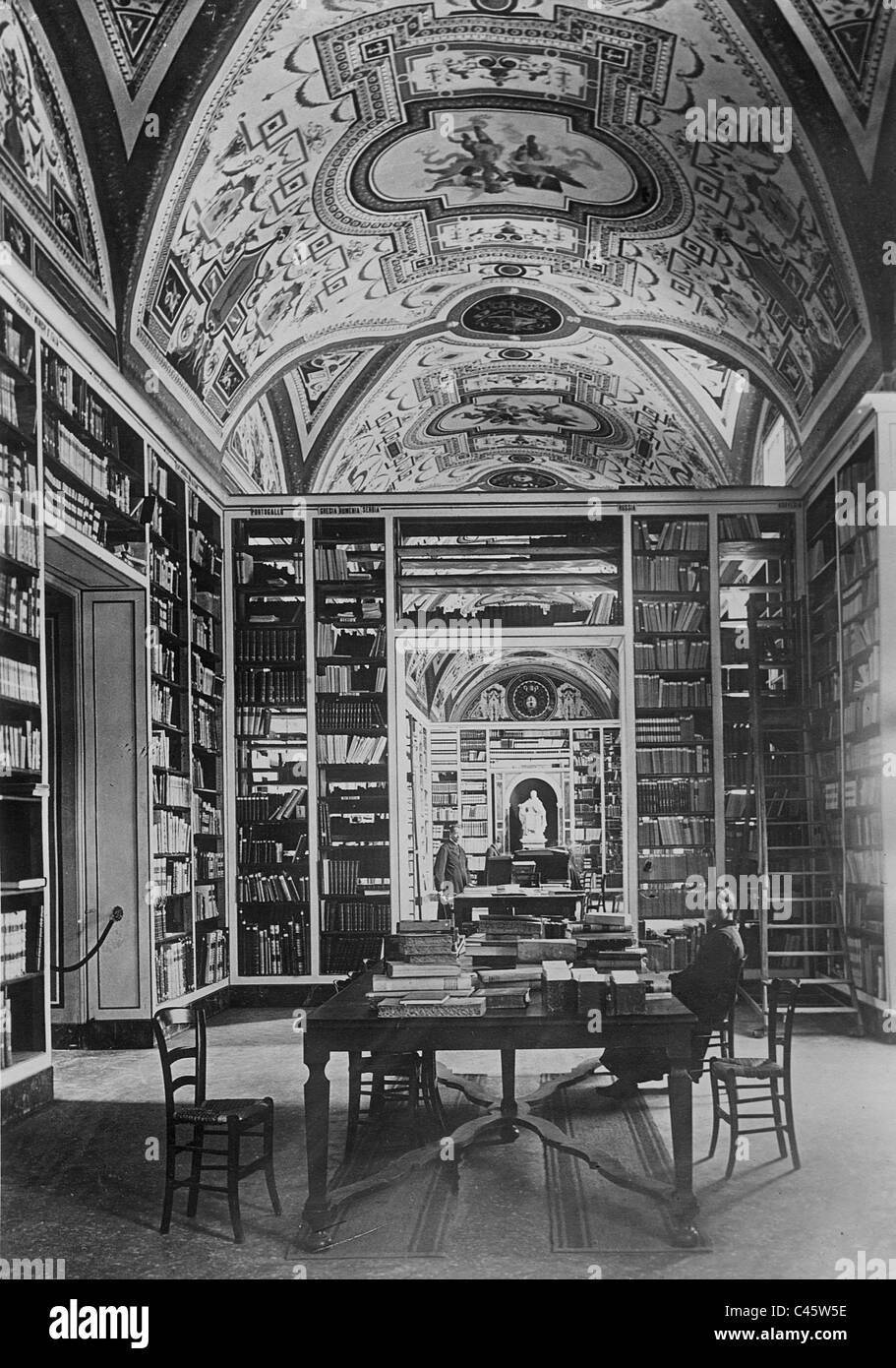 La Biblioteca Vaticana. Foto Stock