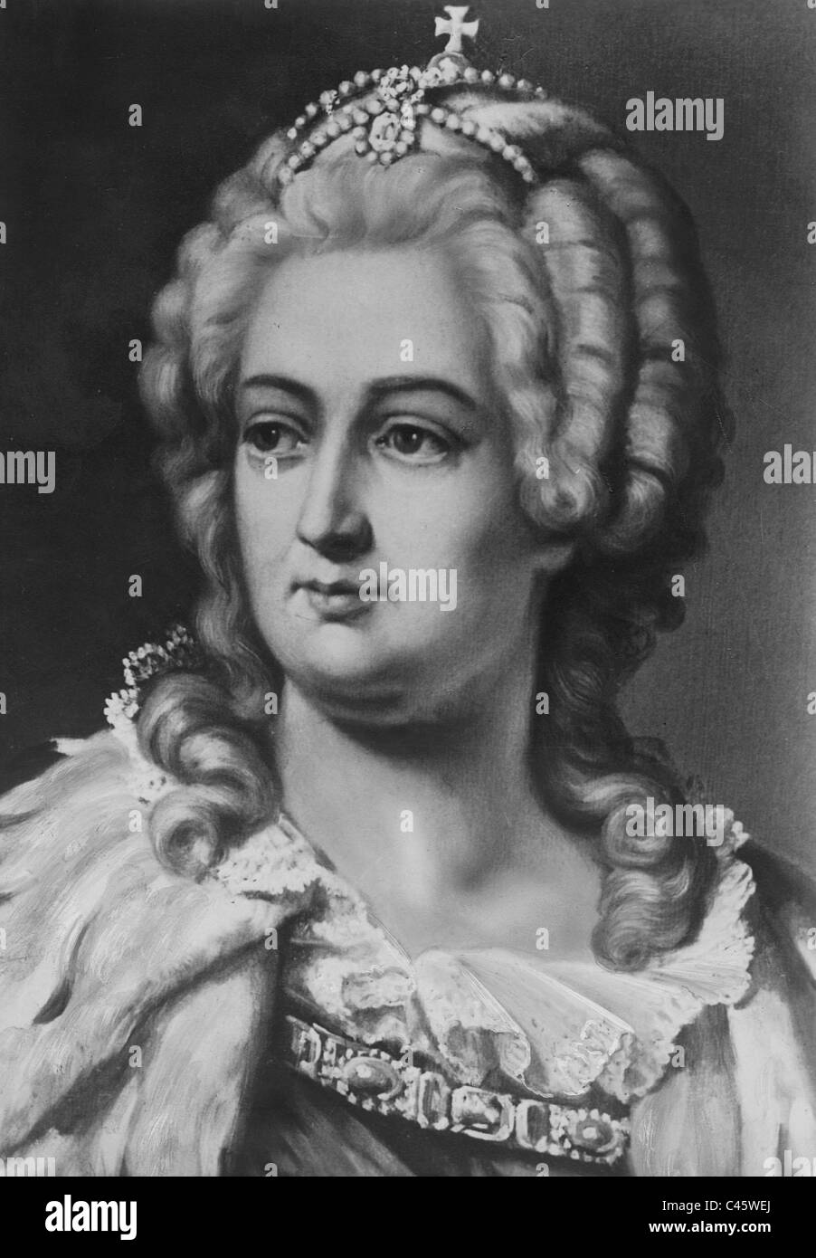 Caterina la Grande di Russia Foto Stock