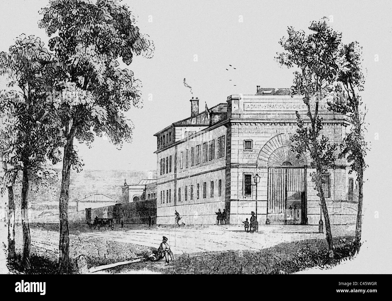 Dalla Stazione di Parigi, 1843 Foto Stock