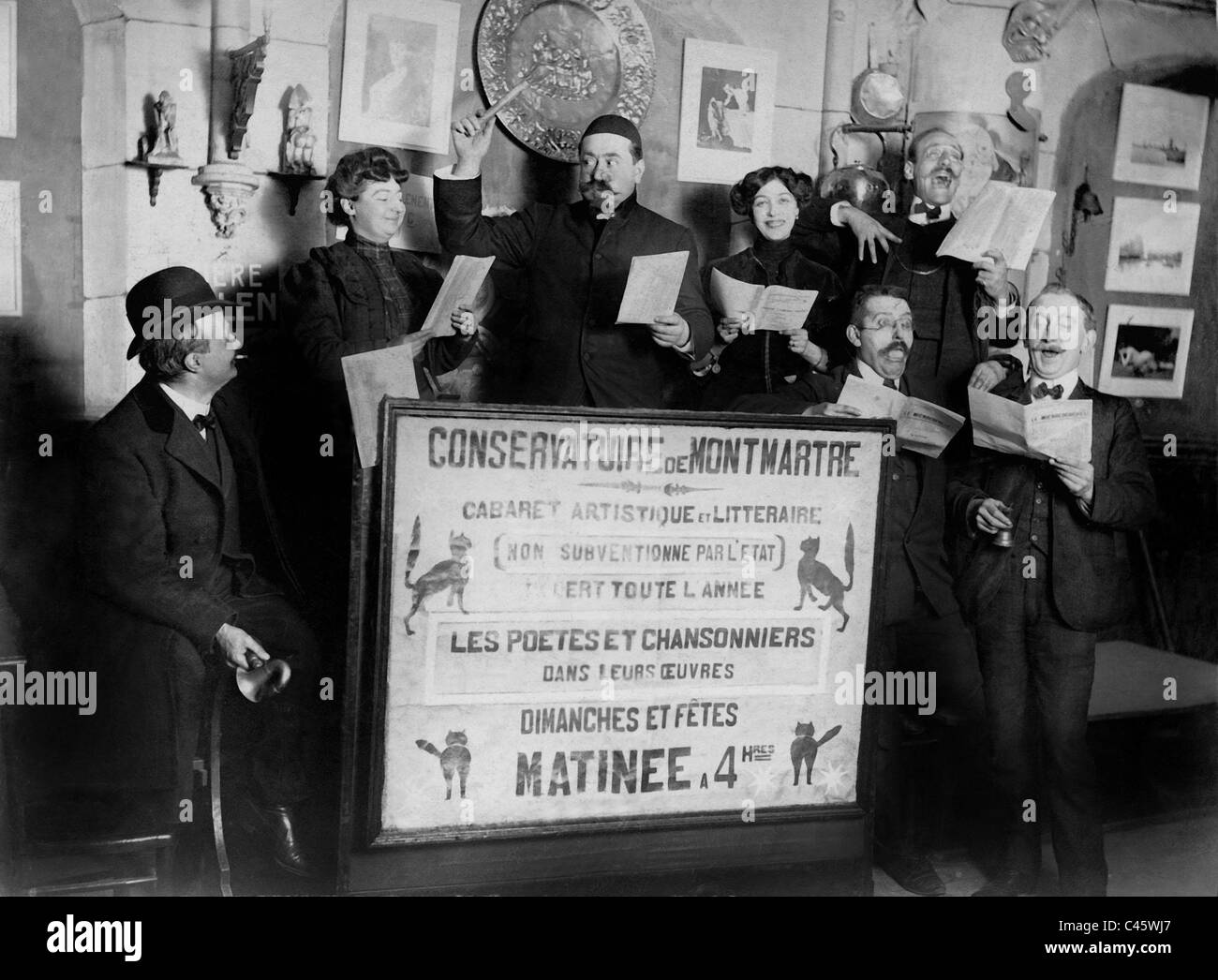 L'artista della "Cabaret" del Conservatorio di Parigi, 1909 Foto Stock