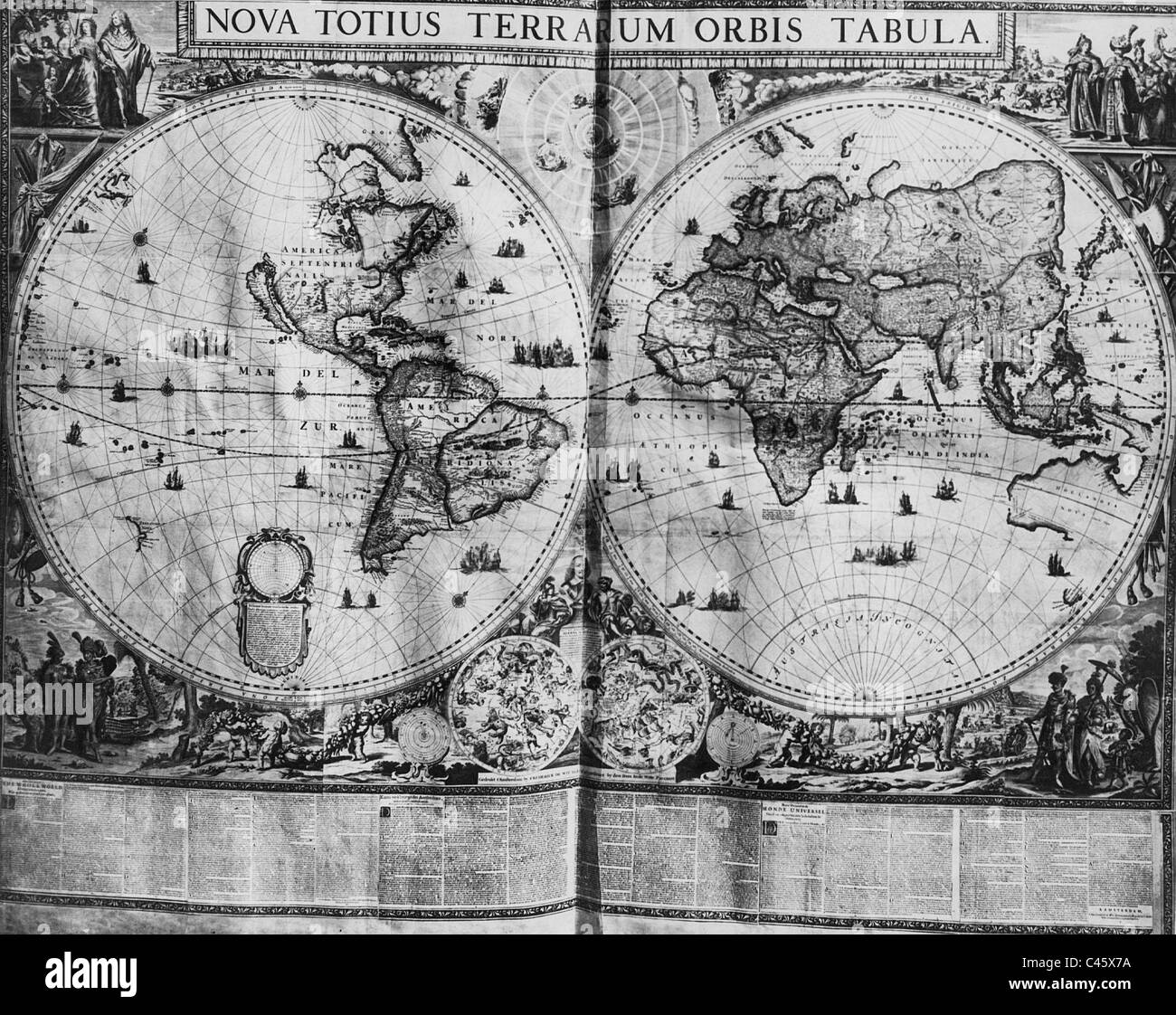 Elettore la mappa, 1661 Foto Stock