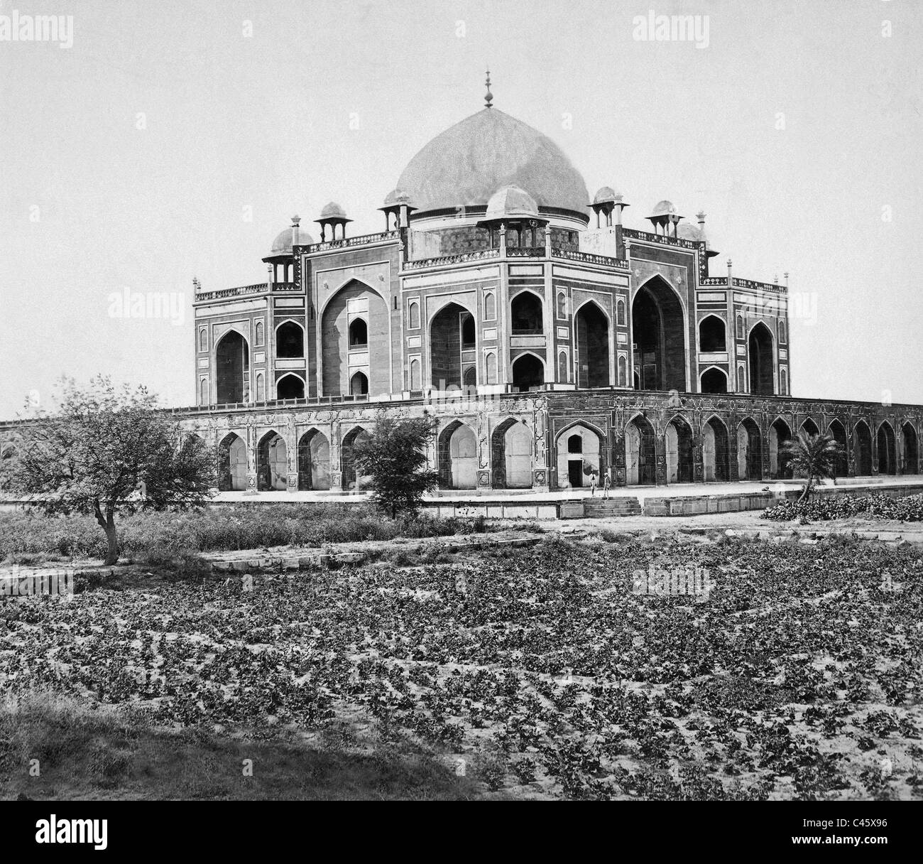Tomba del Gran Mogul Humayun a Delhi, 1903 Foto Stock