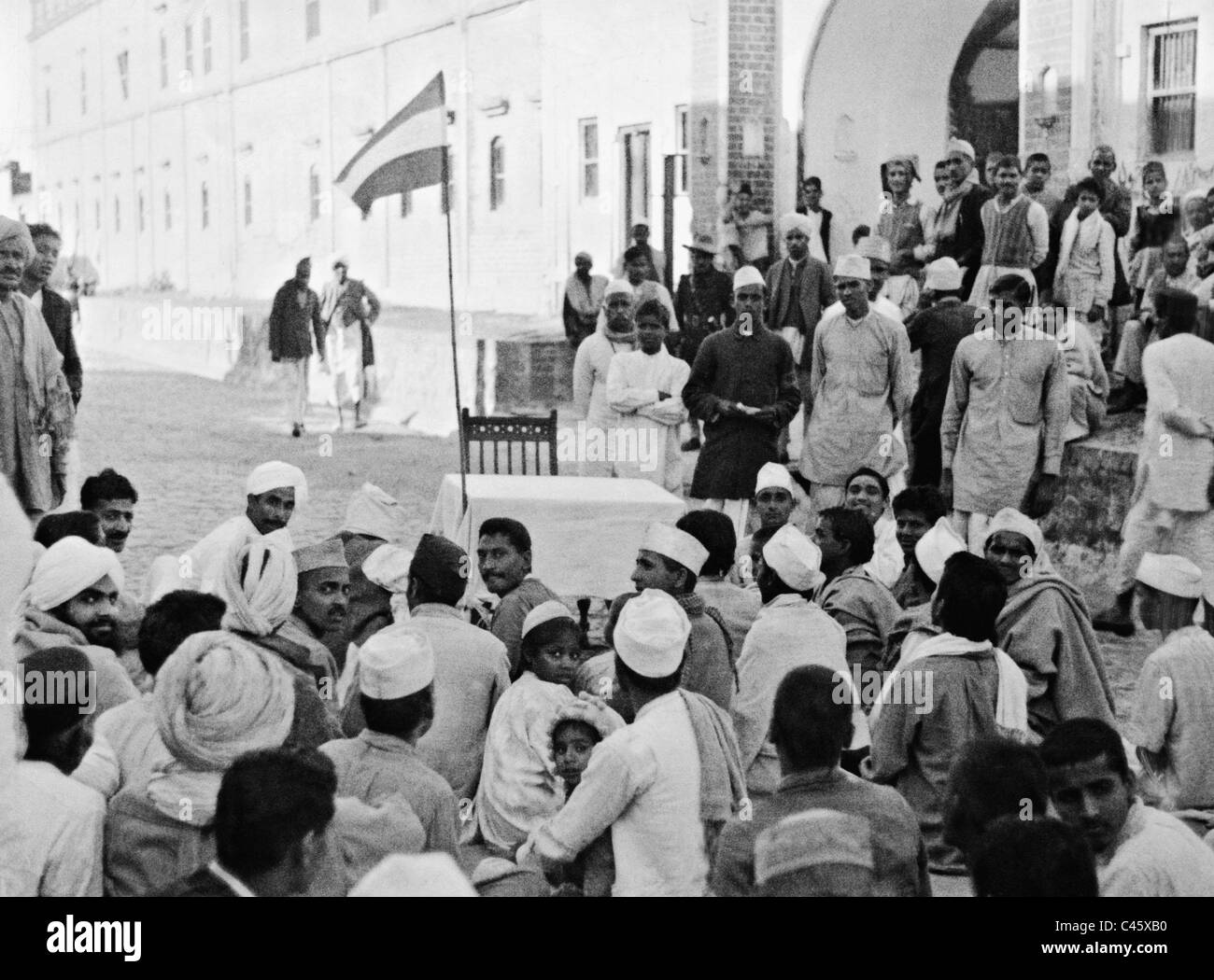 La raccolta del indiano del congresso del partito, 1940 Foto Stock