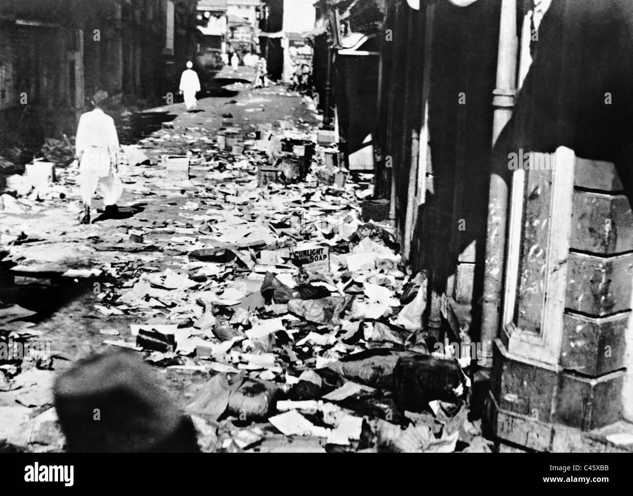 Conflitti tra indù e musulmani a Bombay, 1932 Foto Stock