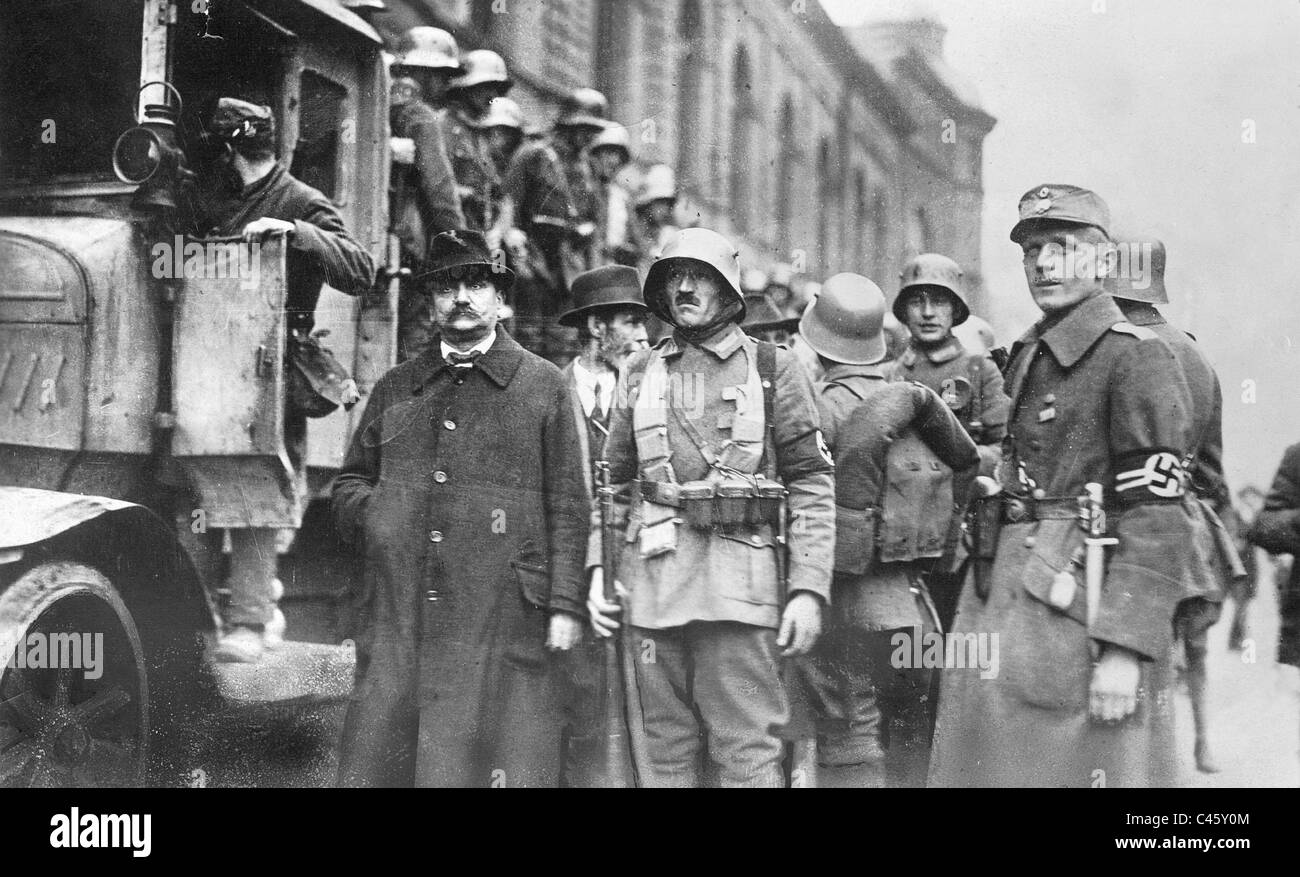 Hitler Putsch, 1923 Foto Stock