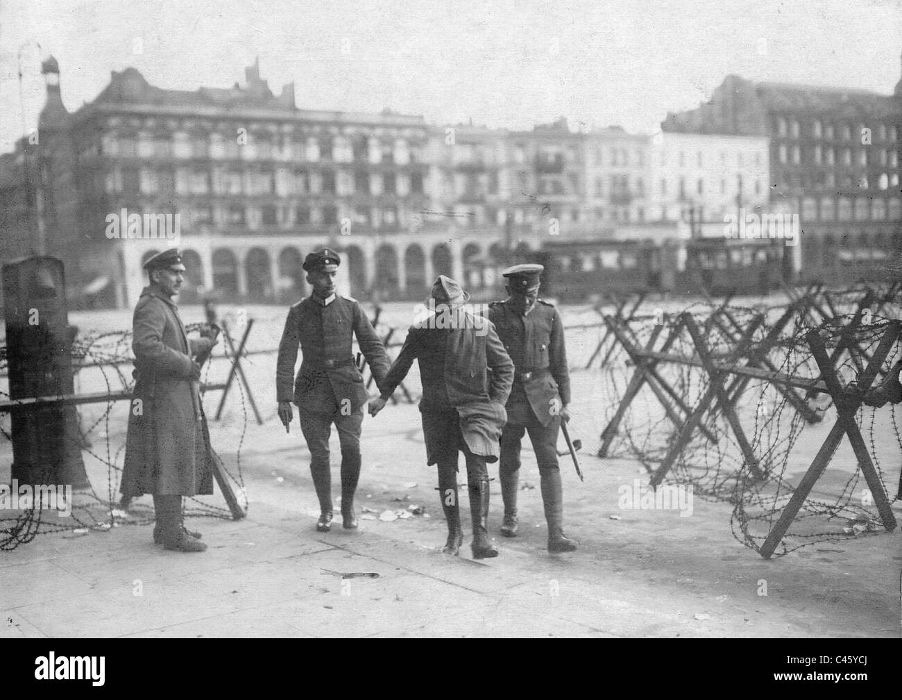 Rivolta comunista ad Amburgo, 1921 Foto Stock