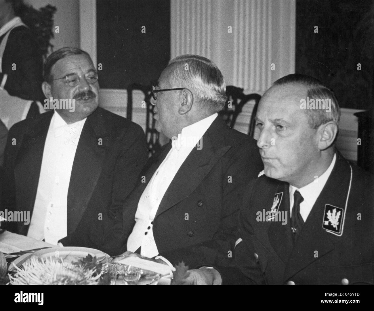 Bucher, Aga Khan, Werner Lorenz, 1937 Foto Stock