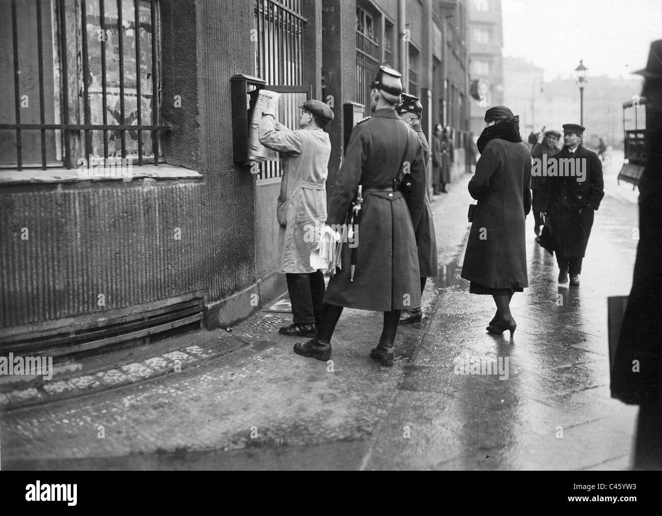 Eliminazione degli oppositori politici dopo il sequestro del potere nel 1933 Foto Stock