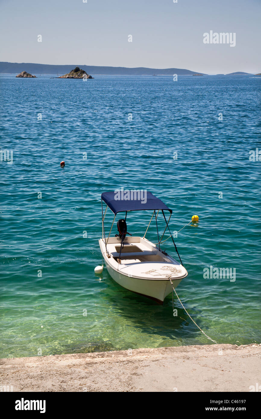 Barca sul mare - Croazia Foto Stock